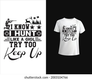 The t shirt design Hunter concept