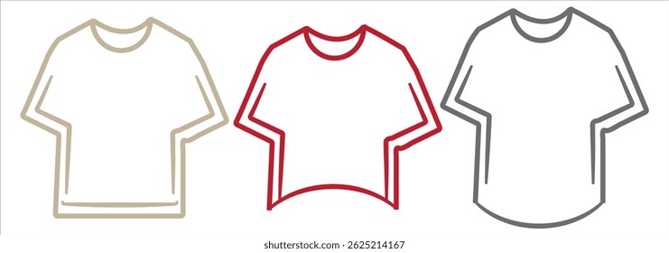 Icono de diseño de camiseta Ilustrador de Vector EPS 10 