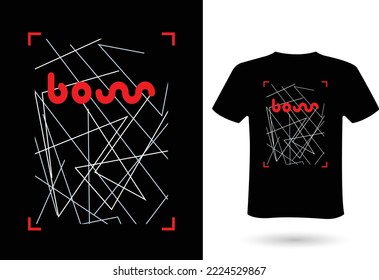 T shirt design ideas for men and women - Boss . Abstract New T-shirt design idea for your t shirts printing business. vector file, eps 10 format. print ready.