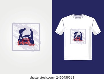 T shirt design, international labour day, apperal, shirts for worker, may day, casual, labour day