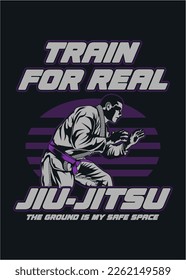 t shirt design JIU JITSU WARRIOR
