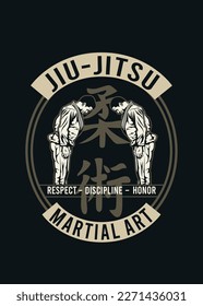 diseño de camisetas JIU JITSU ART 2
