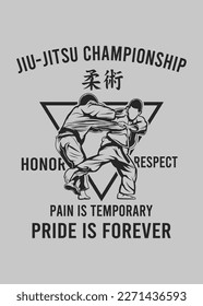 diseño de camiseta JIU JITSU CHAMPIONSHIP POSTER
