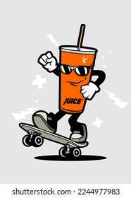 T-Shirt-Design JUICE- UND SKATEBOARD-KARTOFFE
