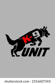 t shirt design K9 UNIT
