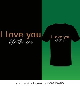 T-Shirt Design wie das Meer