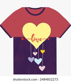 T Shirt Design Love symbol