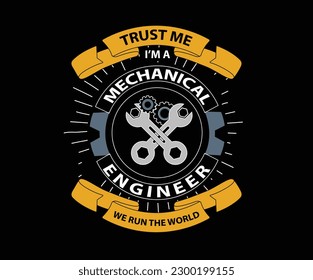 A t shirt design for mechanical engineer