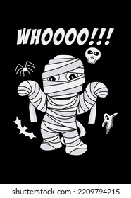 t shirt design MUMMY CARTOON DRAW
