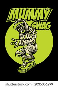 t shirt design MUMMY SWAG