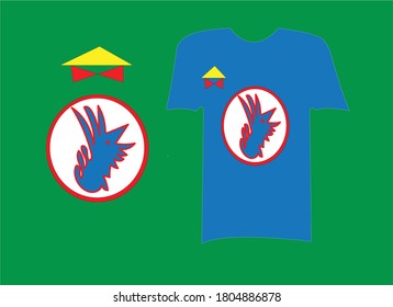 T shirt design name fish with background