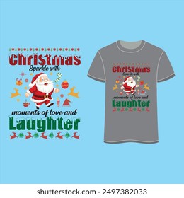 T shirt Design on Happy Christmas Day" celebrates the spirit of togetherness and joy. It's a time to cherish the company of loved ones, exchange heartfelt gifts, and revel in the festive cheer .