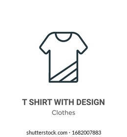 pantalones T con icono vectorial de contorno de diseño. pantalones de color negro delgado con icono de diseño, vector plano ilustración de elemento simple de ropa editable concepto de trazo aislado sobre fondo blanco