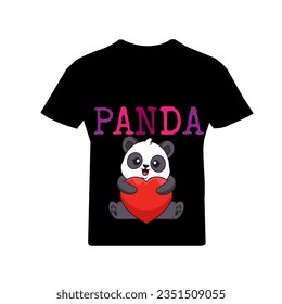 t shirt design with panda 