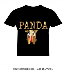 t shirt design with panda 