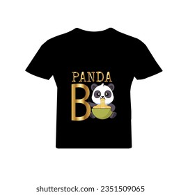 t shirt design with panda 