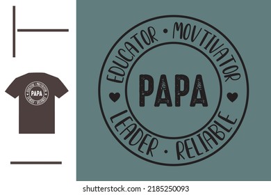 T shirt design for papa