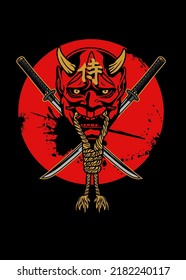 t shirt design SAMURAI WARRIOR B
