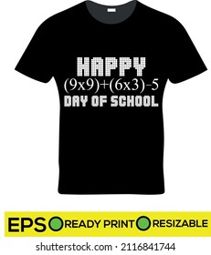 t shirt design for school, high quality vector