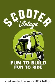 t shirt design SCOOTER VINTAGE
