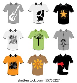 t shirt design set