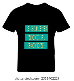 t shirt design with shape your body
