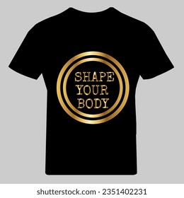 t shirt design with shape your body