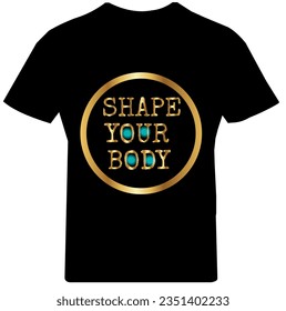 t shirt design with shape your body