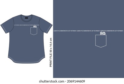 t shirt design simple, clothing style apparel, blue cloth