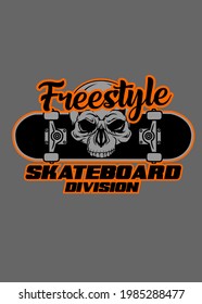 t shirt design SKATEBOARD BADGE
