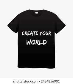 T Shirt Design with slogan 