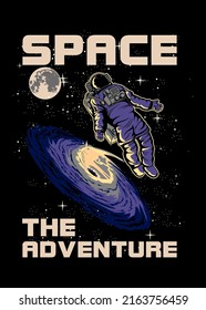 t shirt design SPACE ADVENTURE
