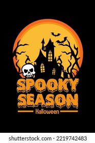 t shirt design SPOOKY SEASON HALLOWEEN 2
