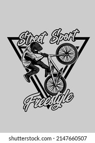 t shirt design STREET SPORT FREESTYLE
