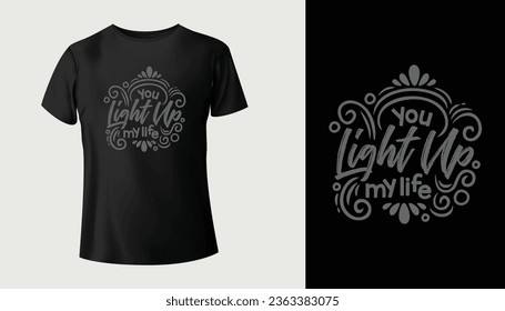 t shirt design. stylish t-shirt and apparel trendy design. Black color premium tshirt design. 