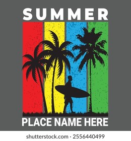 T- Shirt Design for Summer Vacation .