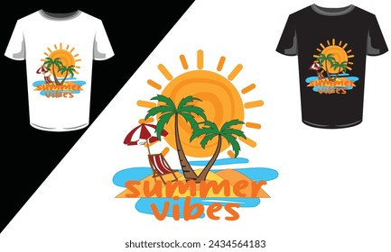 T Shirt Design Summer Vibes Victor T Shirt Design