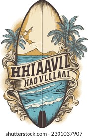 t shirt design for surfing illustration