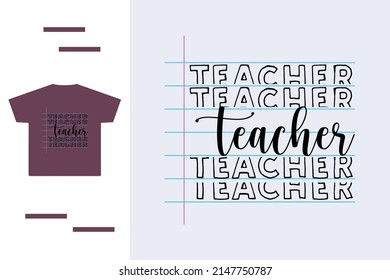 T shirt design for teacher