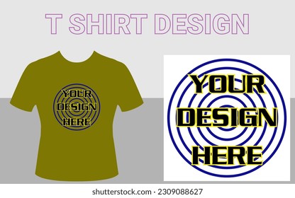 T Shirt Design template for man and woman 