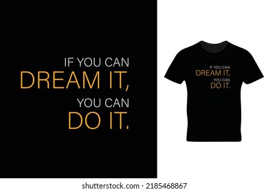 T Shirt Design Template | Motivational Quote 