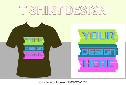 T Shirt  Design Template with vector file adobe illustrator 