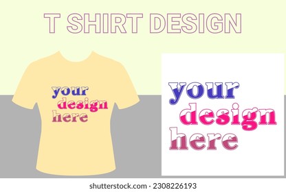 T Shirt  Design Template with vector file adobe illustrator 