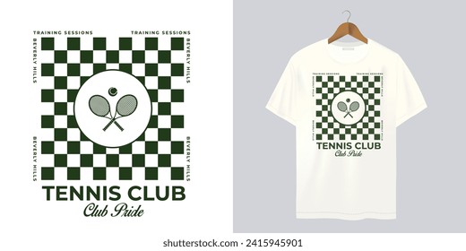 T-Shirt-Design, Tennislogo