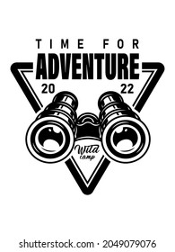 t shirt design time for adventure