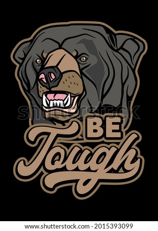 t shirt design TOUGH BEAR