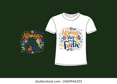  T shirt design typography and motivational quotes.