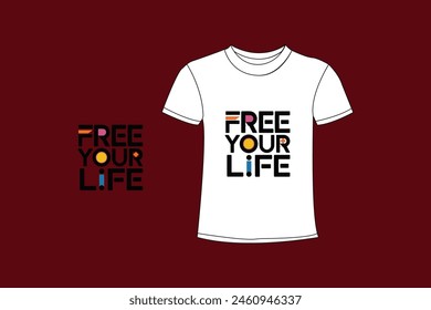  T shirt design typography and motivational quotes.