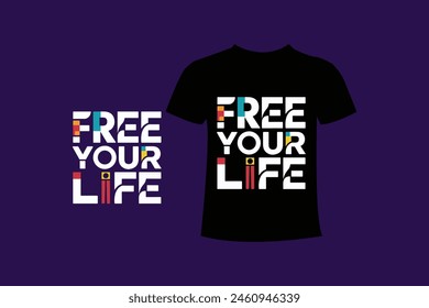 T shirt design typography and motivational quotes.