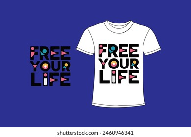  T shirt design typography and motivational quotes.